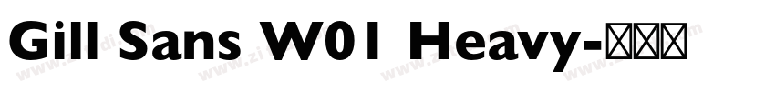 Gill Sans W01 Heavy字体转换